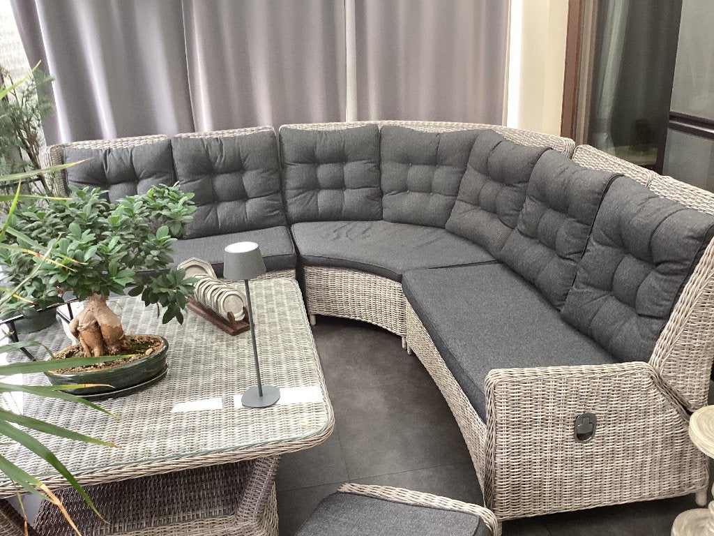 Wicker loungset, Ophalen, Zo goed als nieuw, Wicker, Verstelbaar