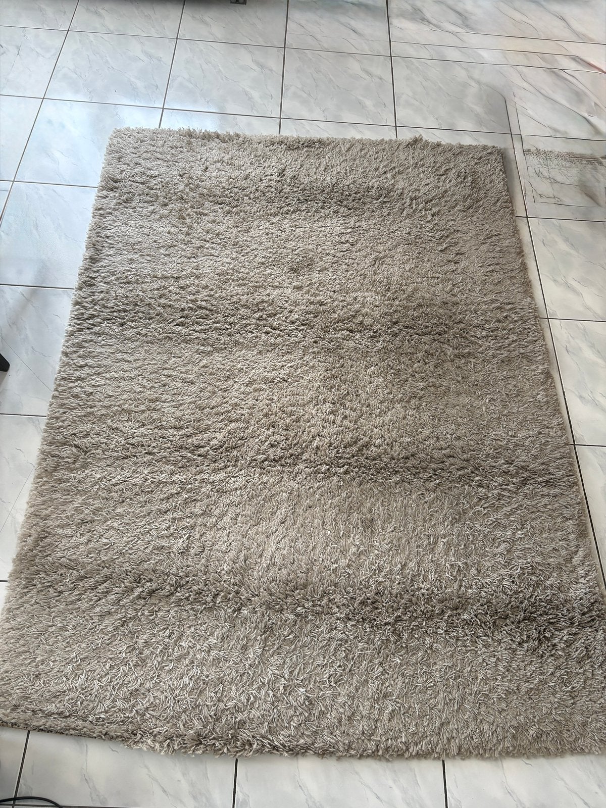 Vloerkleed/mat/tapijt beige 140x200cm, Huis en Inrichting, Ophalen, Gebruikt, 100 tot 150 cm, Beige