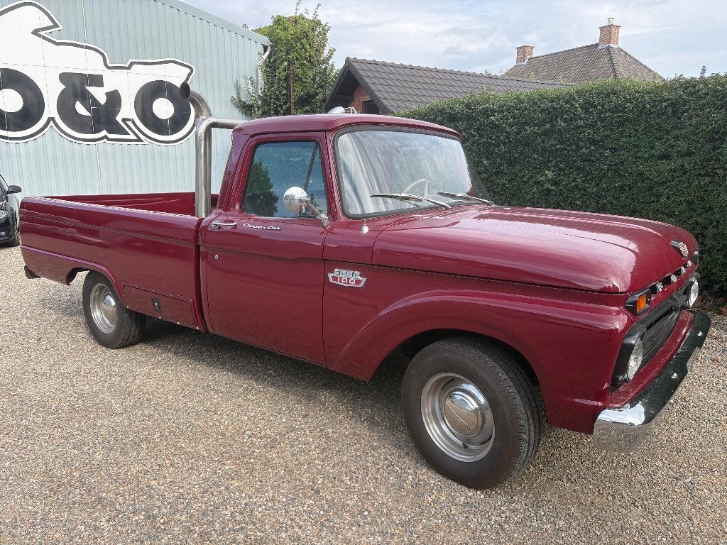Ford 100 Custom Cab Oldtimer de 1966!, Cuir, Achat, Boîte manuelle, Autres couleurs