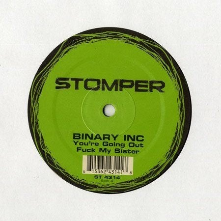 Binary Inc. - You're Going Out / Fuck My Sister, Enlèvement ou Envoi, Neuf, dans son emballage, 12 pouces, House