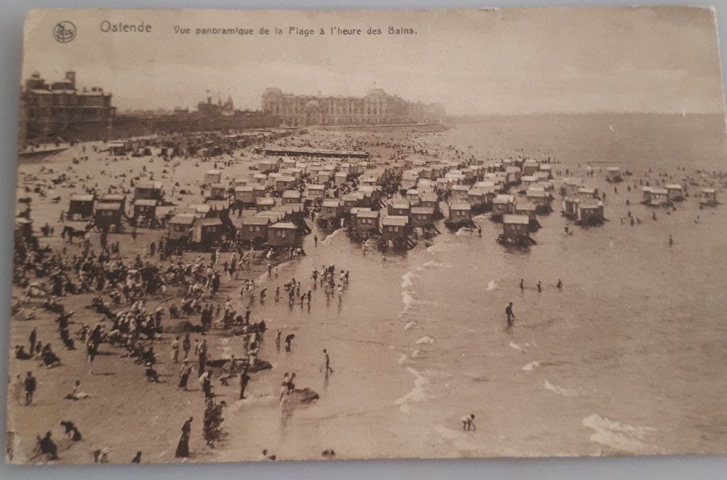 Oude Postkaart OOSTENDE 1928 gelopen  Ref.E45, Ophalen of Verzenden, 1920 tot 1940, Gelopen, West-Vlaanderen