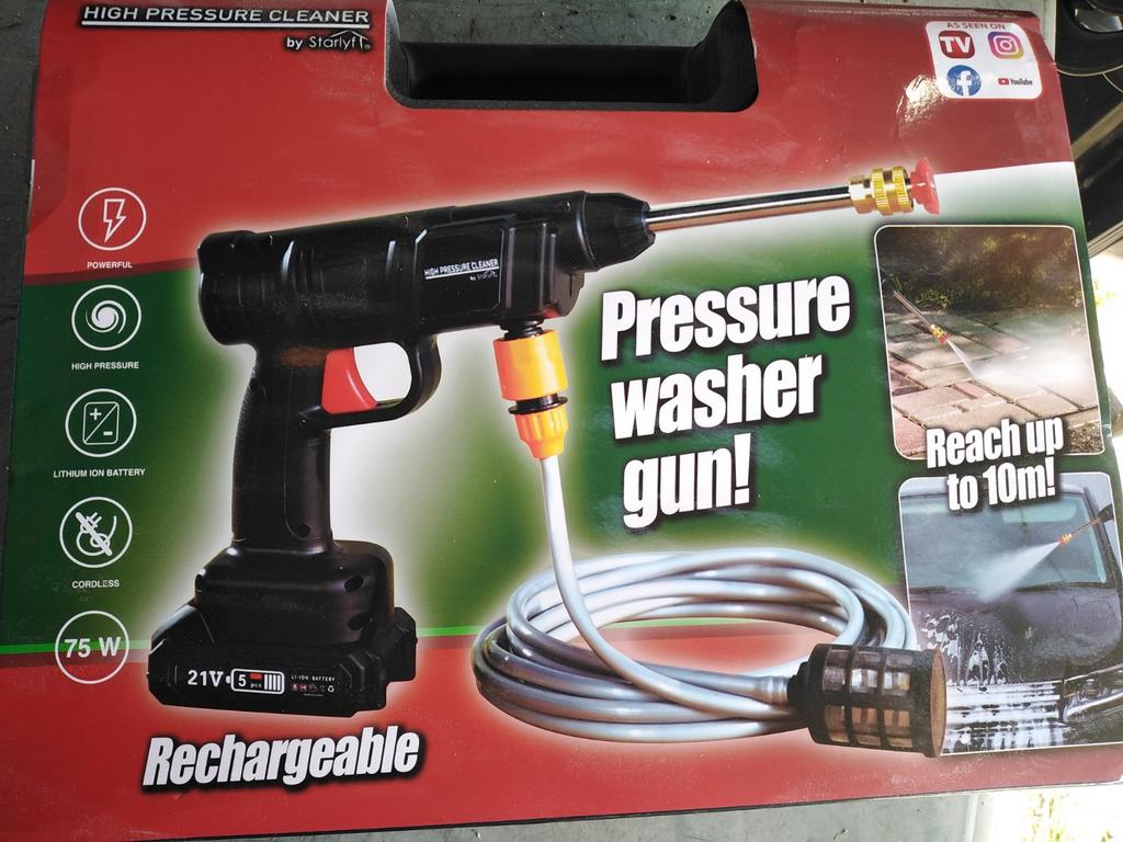 pistolet haute pression rechargeable autonome NEUF, Neuf, Avec pression d'eau réglable, Enlèvement, Starlyf