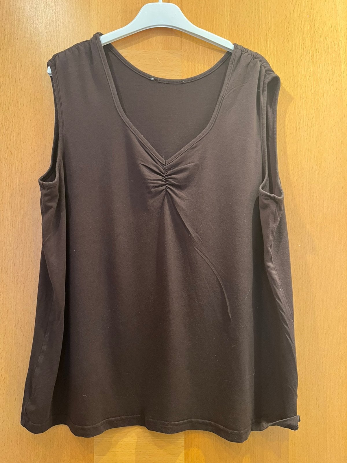 Bruine top vermoed maat L, Kleding | Dames, Topjes, Ophalen of Verzenden, Zo goed als nieuw, Maat 42/44 (L)