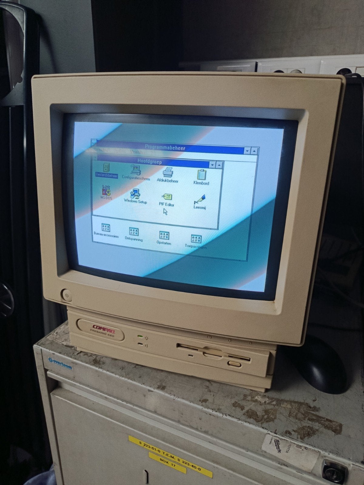 compaq presario 486 met windows 3.1, Informatique & Logiciels, Ordinateurs Vintage, Enlèvement