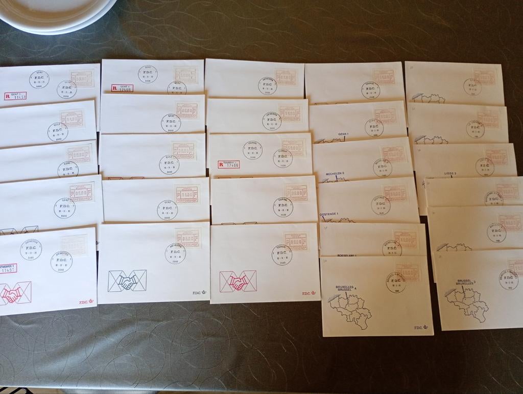 H11 ) enveloppen FDC vignetten, Ophalen of Verzenden