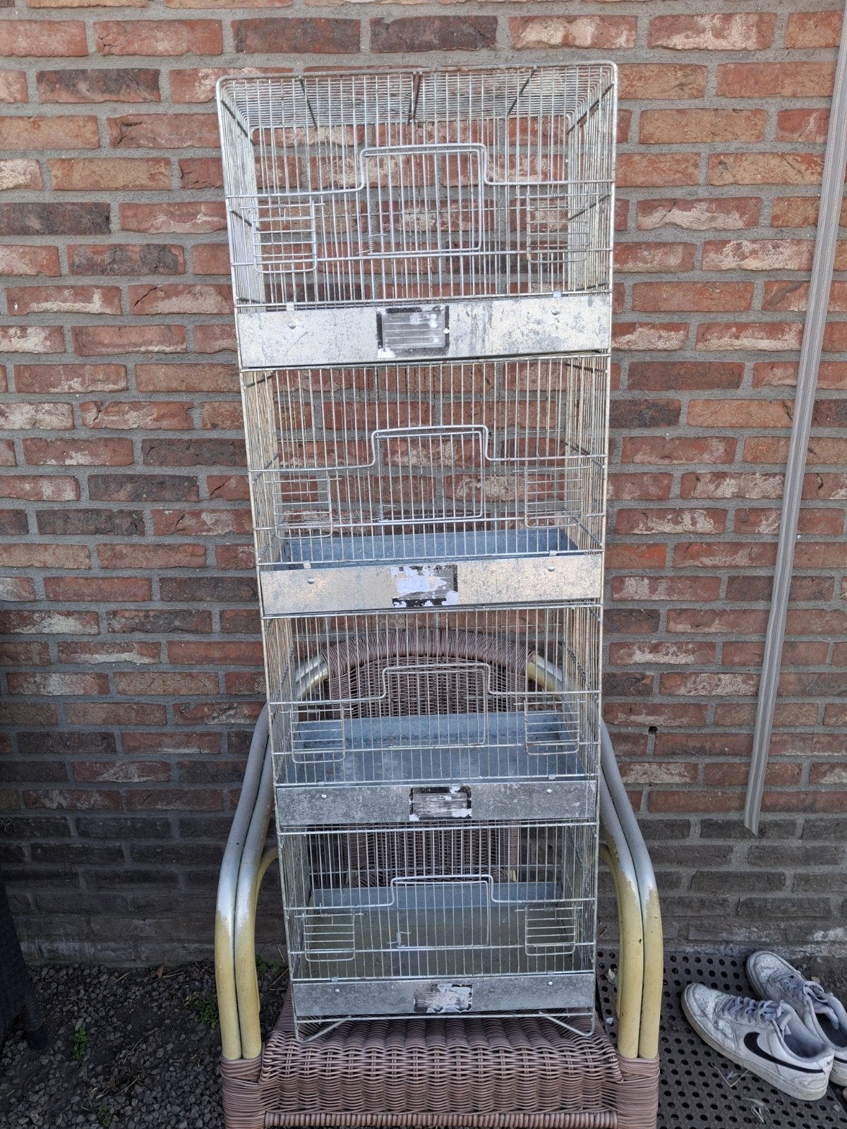 kooi in 4, Enlèvement, Comme neuf, Métal, Cage à oiseaux
