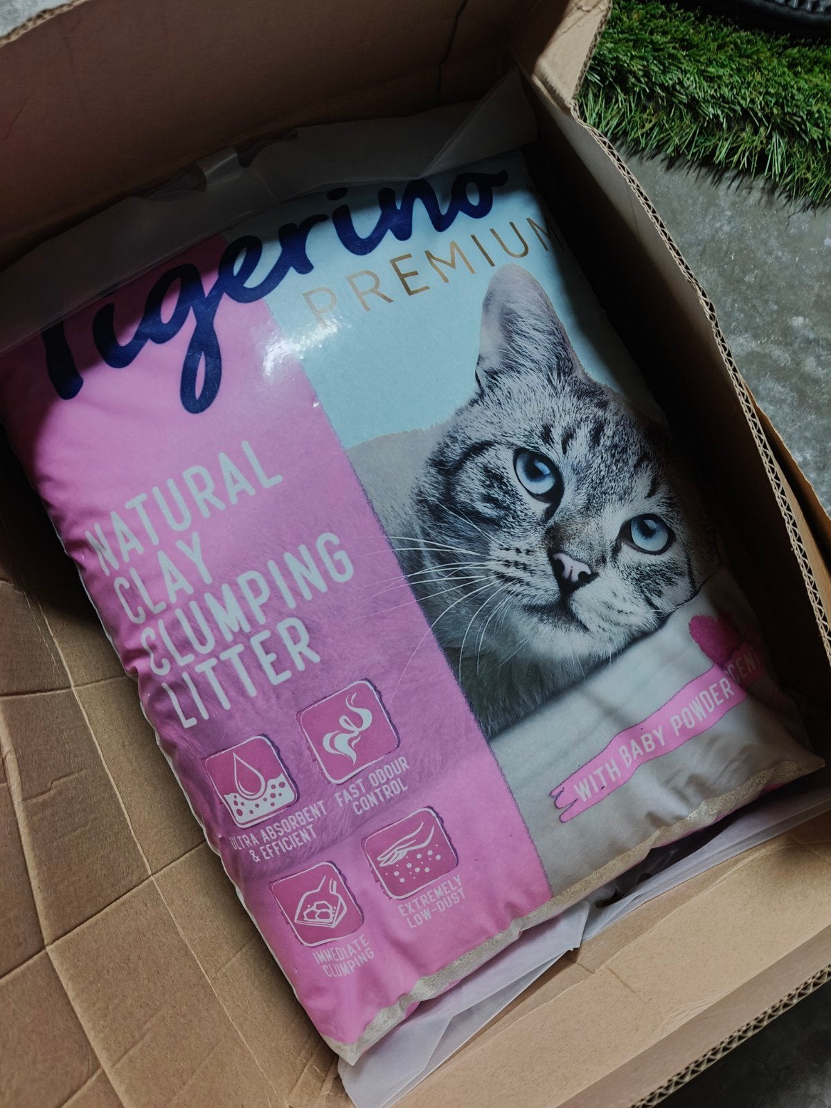 Litière pour chat Tigerino Premium - poudre pour bébé, Enlèvement