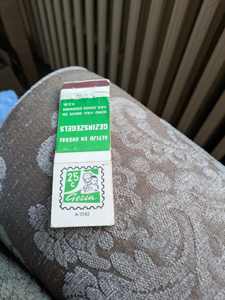 Bond van grote en van jonge gezinnen, Ophalen of Verzenden, Gebruikt, Luciferdoosjes of -merken