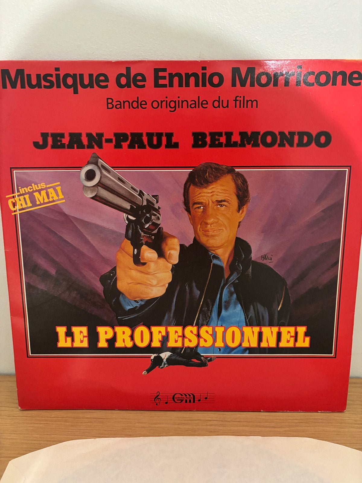 Lp - le professionel - soundtrack, LP, Soundtrack, Ophalen of Verzenden, 12 inch