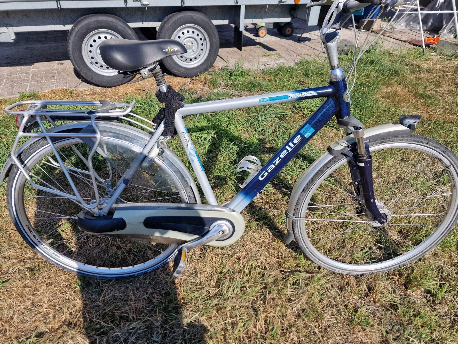 herenfiets gazelle grenoble 28" 53 cm, Vitesses, Frein à tambour, Enlèvement, Gazelle
