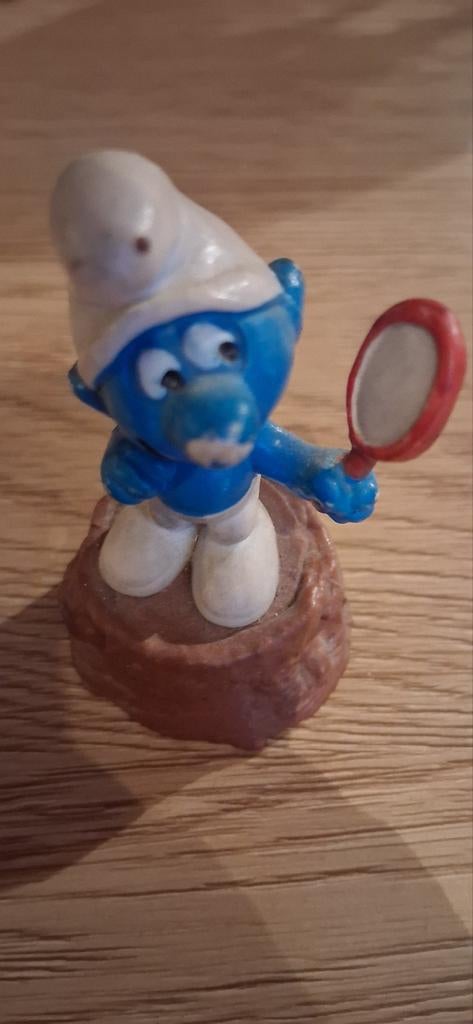 vintage Smurf-puntenslijper uit de jaren 80, Ophalen of Verzenden, Gebruikt, Overige Smurfen, Poppetje, Figuurtje of Knuffel