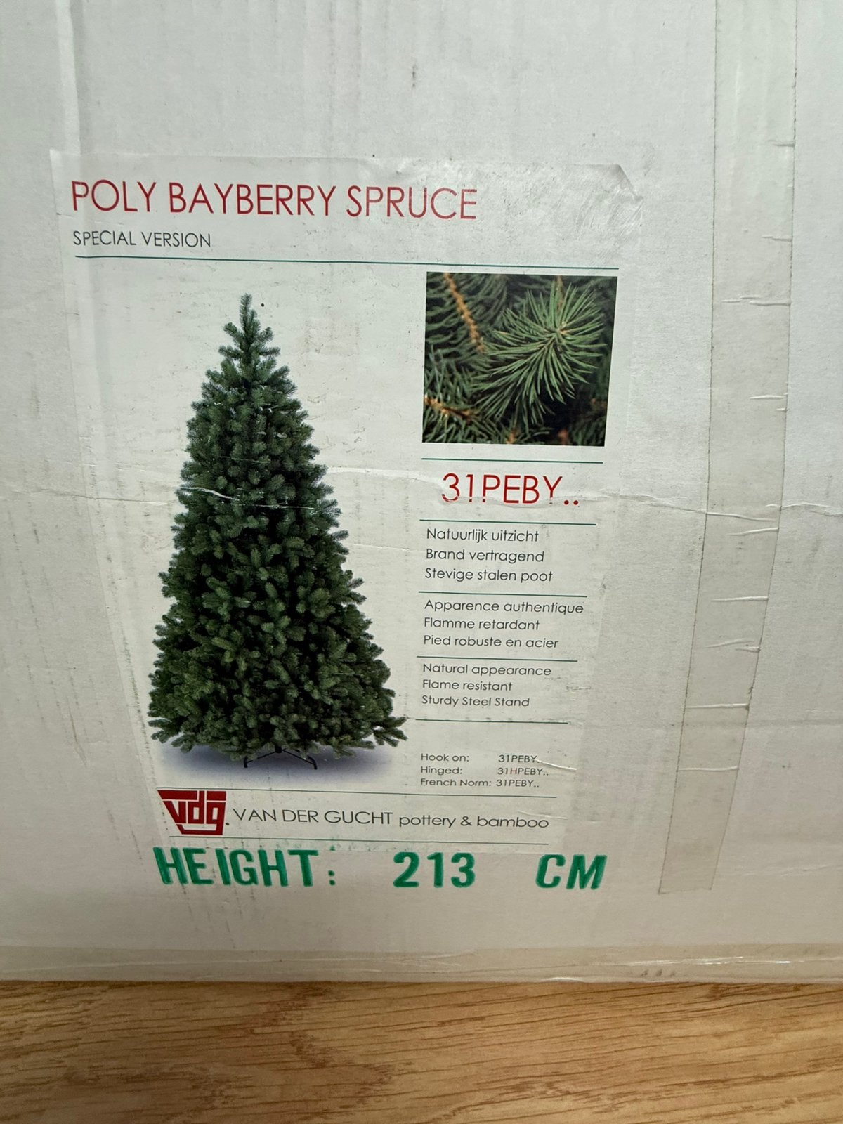Kerstboom + versiering, Enlèvement, Comme neuf