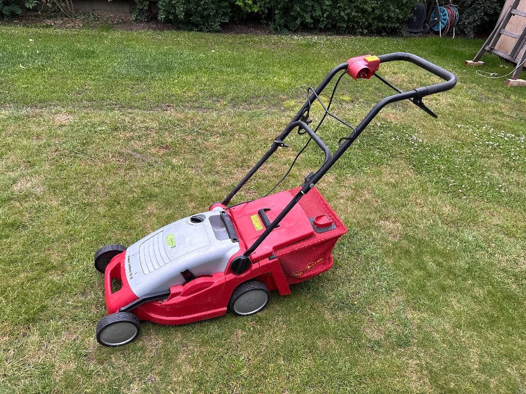 Grasmachine grasmaaier wolfgarten elektrisch 1500watt, Ophalen, Cirkelmaaier, Opvangzak, Elektrische grasmaaier