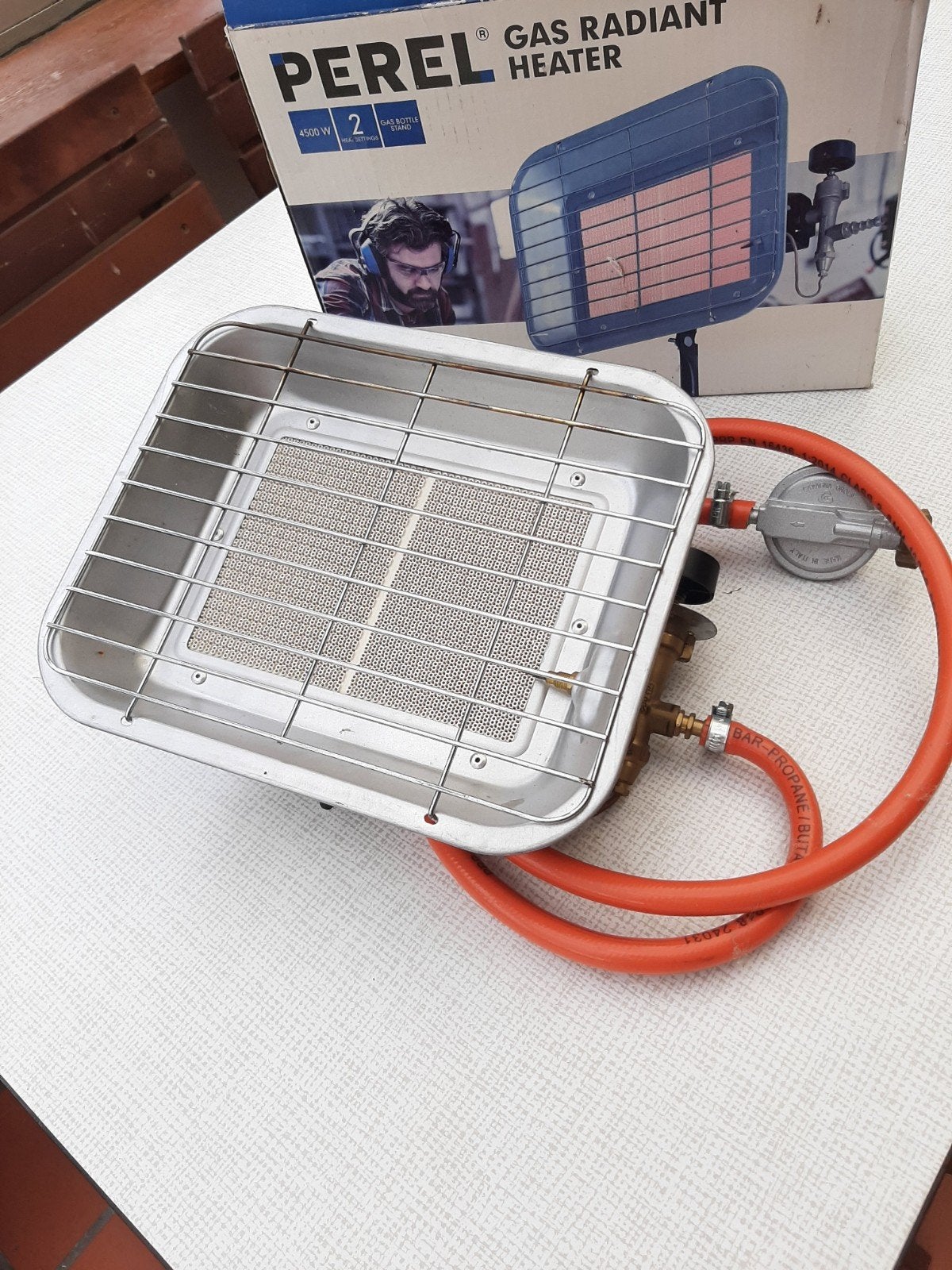 Buitenverwarming op de gasfles, Ophalen, Nieuw