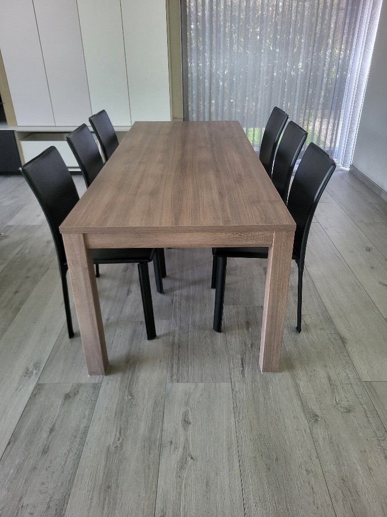 Eettafel te koop (+ gratis 6 stoelen optioneel), Comme neuf, Enlèvement, 50 à 100 cm, Rectangulaire