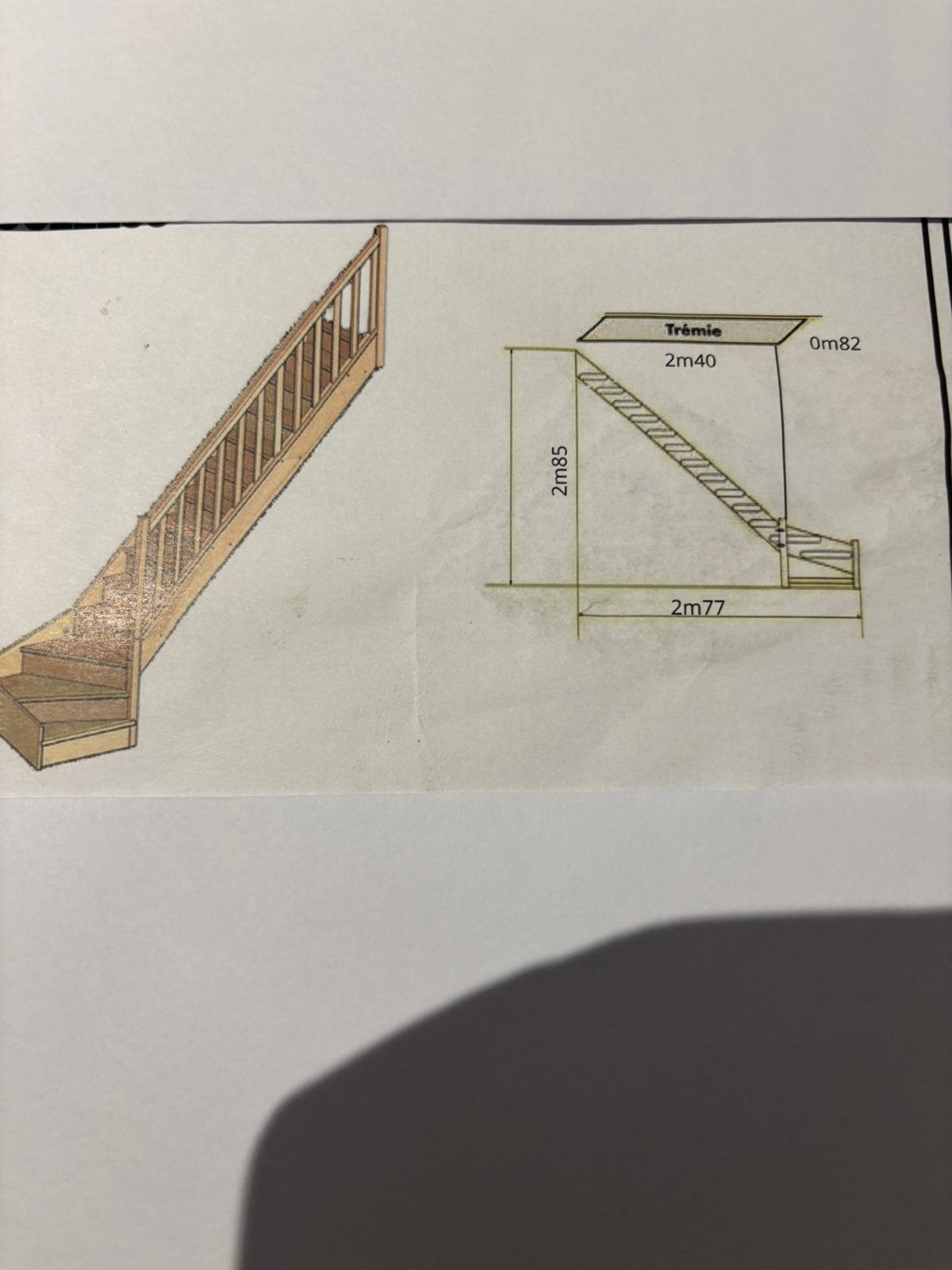 Escalier, Enlèvement, Comme neuf, Escalier, 2 à 4 mètres