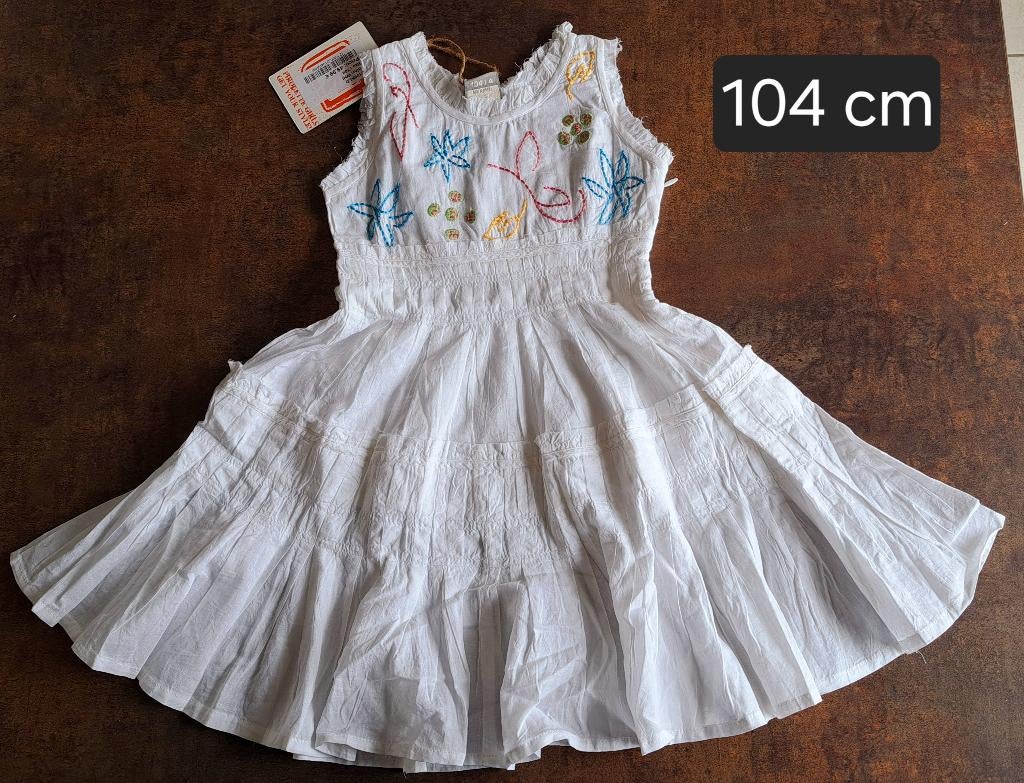 Witte jurk maat 104 cm, PIROUETTE., Meisje, Nieuw, Ophalen of Verzenden