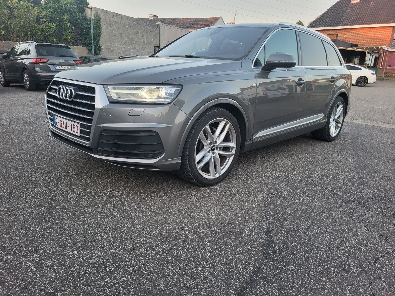 Audi Q7 S-line, Auto's, Audi, Automaat, Leder en Stof, Zwart, Particulier
