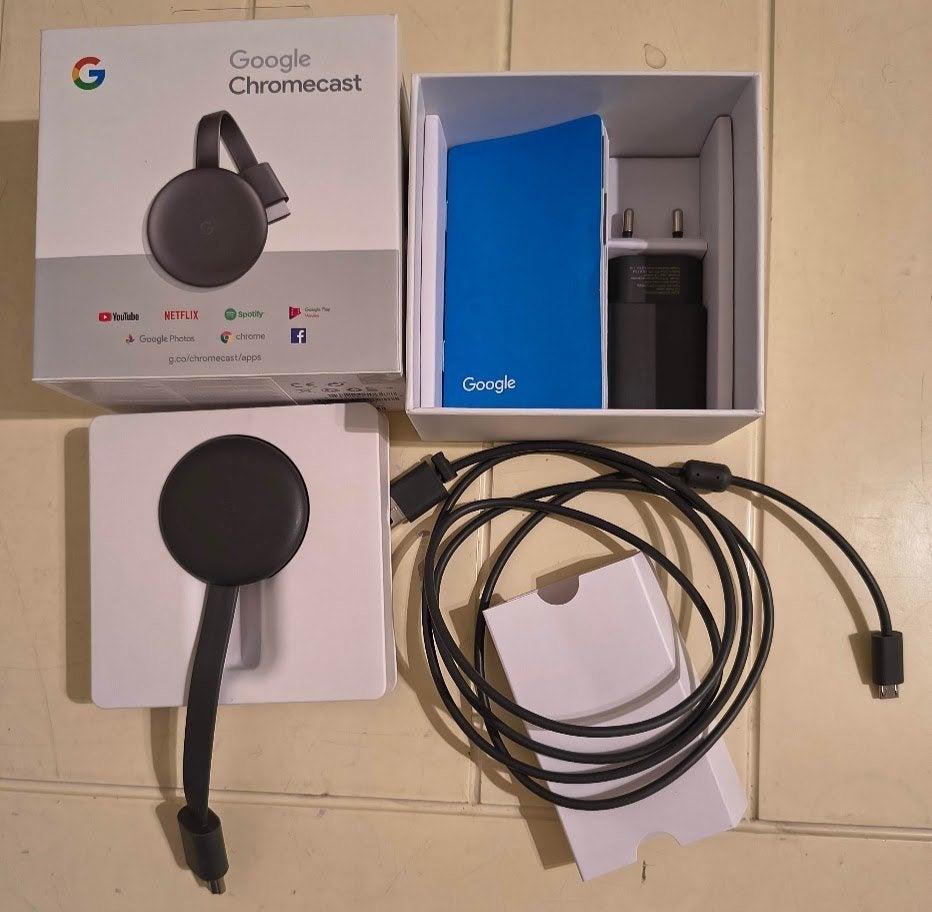 Google Chromecast (3e generatie), Enlèvement ou Envoi, Utilisé, HDMI, Sans disque dur