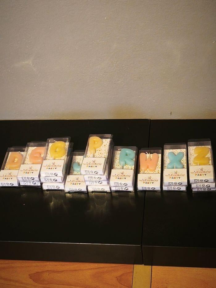 Bougies lettre Scrap Cooking, Ophalen of Verzenden, Nieuw, Kaars