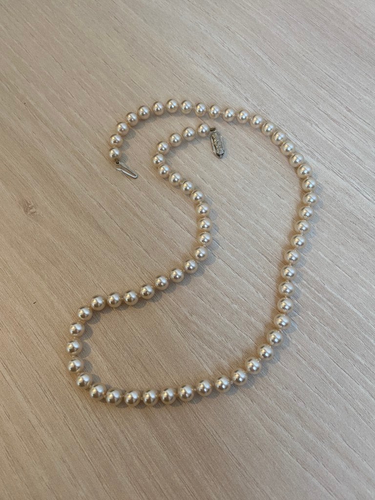 Parelketting 50 cm, Ophalen of Verzenden, Zo goed als nieuw
