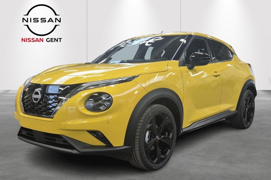 Nissan Juke 1.6 Hybrid 145 Tekna (automatique), Autos, Nissan, Neuf, 750 kg, Entreprise, Jaune