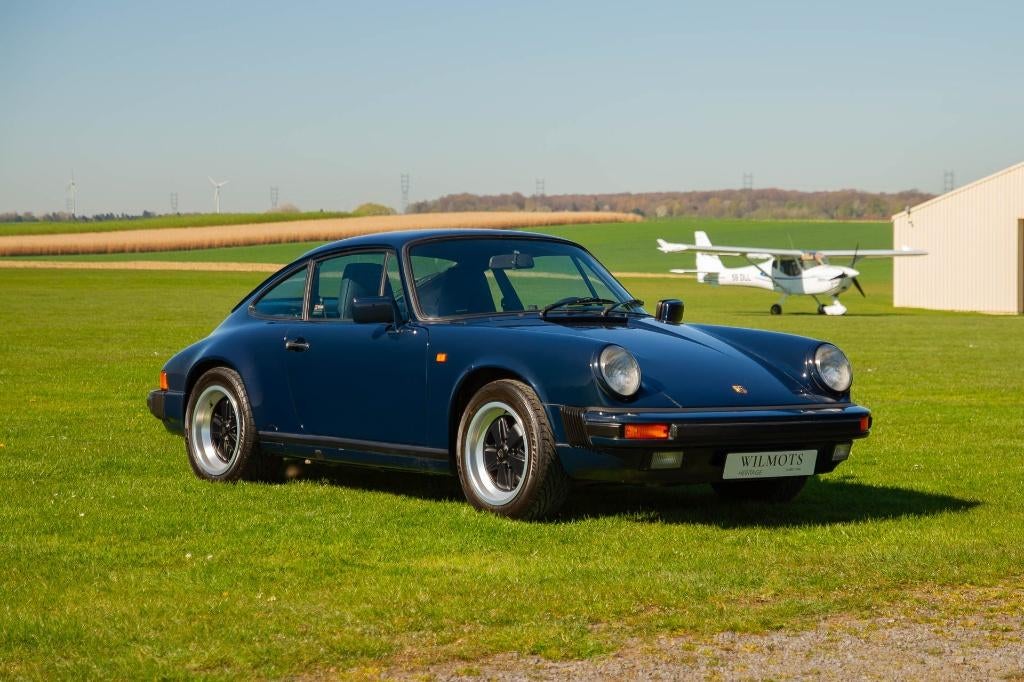 Porsche 911 3.2 G50 - van Belgische oorsprong, Lichtmetalen velgen, 4 zetels, Achterwielaandrijving, Blauw