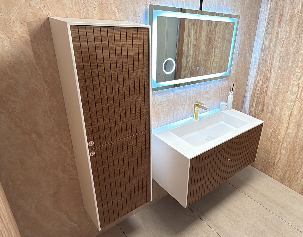 badmeubel Elegantie 100cm  rondom corian, Ophalen, Nieuw, 50 tot 100 cm, Minder dan 100 cm