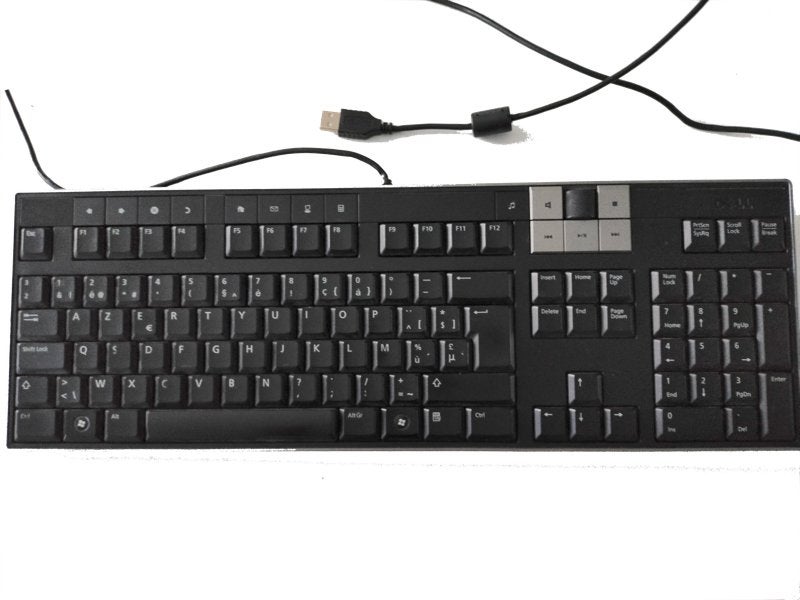 DELL bekabeld computertoetsenbord multimediaal numeriek, Computers en Software, Toetsenborden, Gebruikt, Azerty, Ophalen of Verzenden