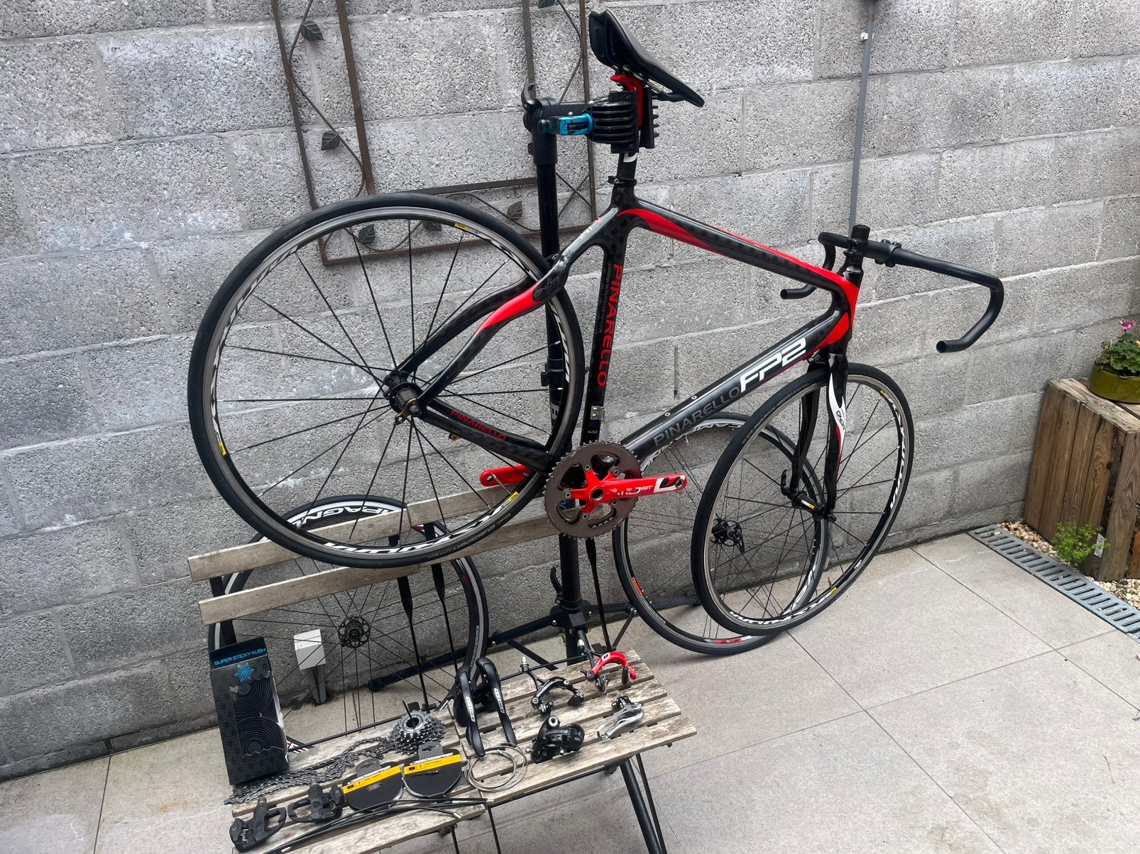 Kit de groupe Pinerallo FP2 + et roues pour vélo de route, Autres marques, Frein sur jante, Enlèvement, 28 pouces