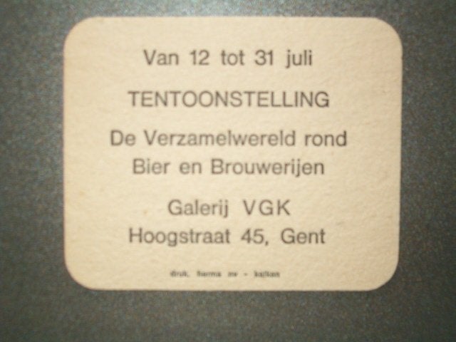 Bierviltje Riva Dentergem 9 : R/V 12-07 Gent, Ophalen of Verzenden, Gebruikt, Viltje(s)