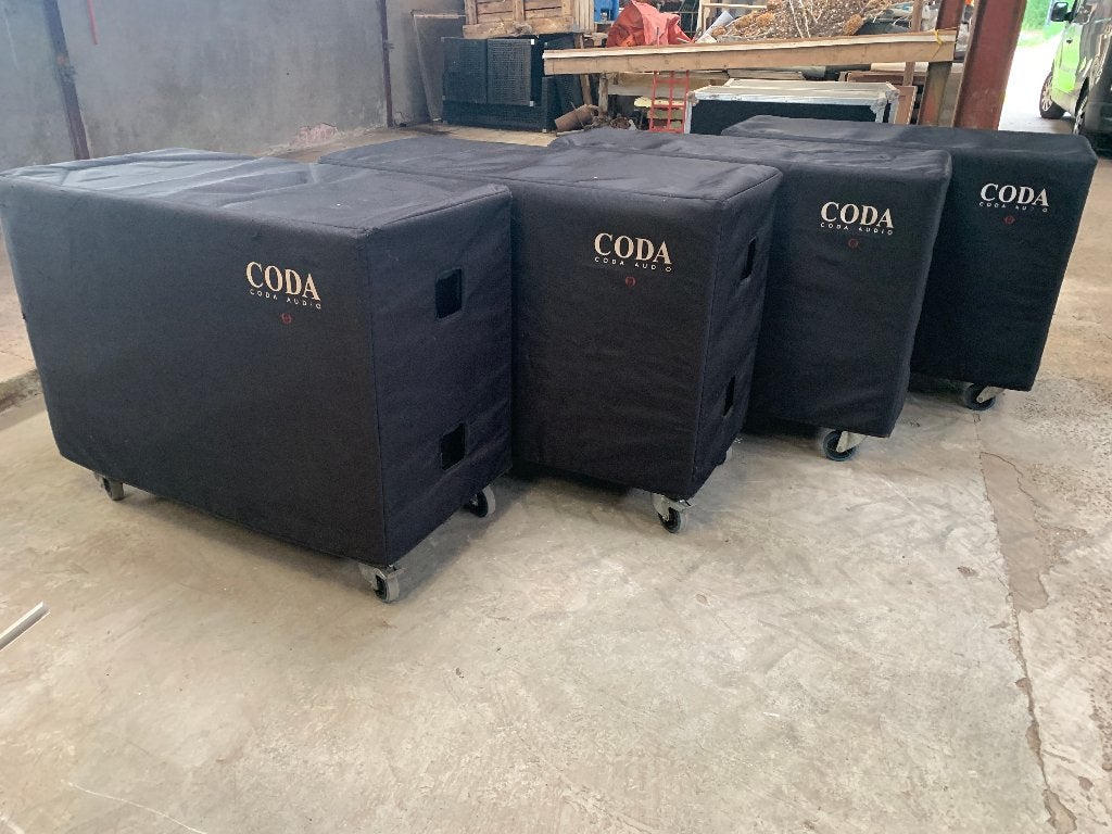 Coda PW418 dubbel 18inch subs, Audio, Tv en Foto, Luidsprekerboxen, Ophalen, Gebruikt, 150 watt of meer, Subwoofer