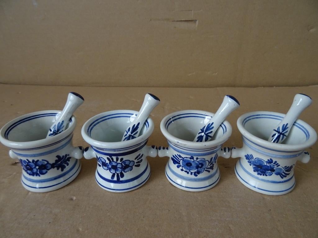 Mortier et pilon bleu de Delft | Delft Holland 19euro chacun, Enlèvement ou Envoi