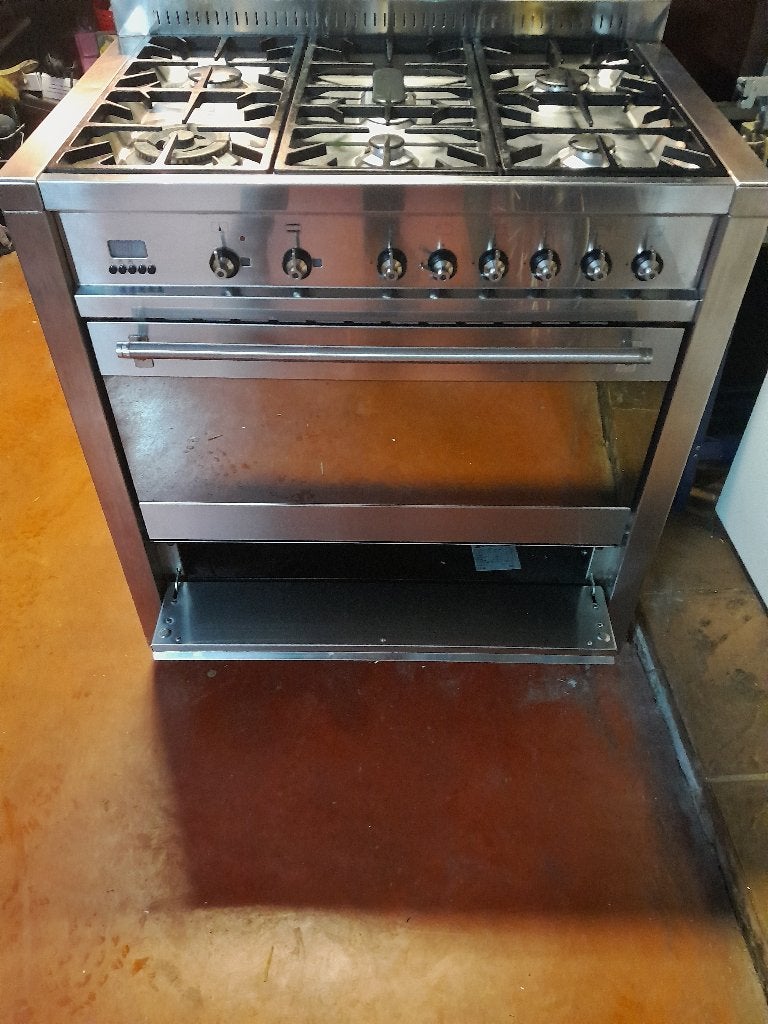Gasvuur SMEG, Ophalen, Gebruikt, Hete lucht, Gas
