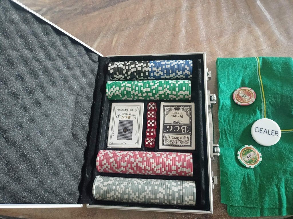pokerspel, Vijf spelers of meer, Ophalen, Zo goed als nieuw, Overig