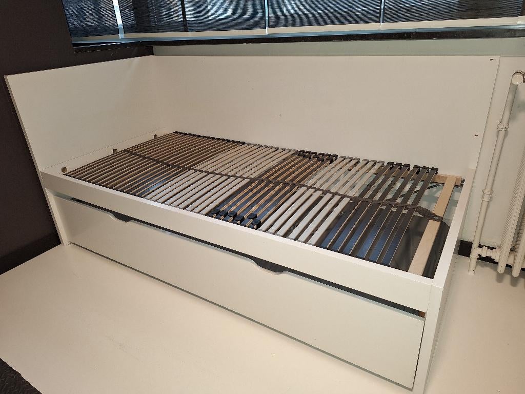 Kinderbed Ikea met uitschijfbaar logeerbed, 90 cm, Une personne, Enlèvement, Utilisé