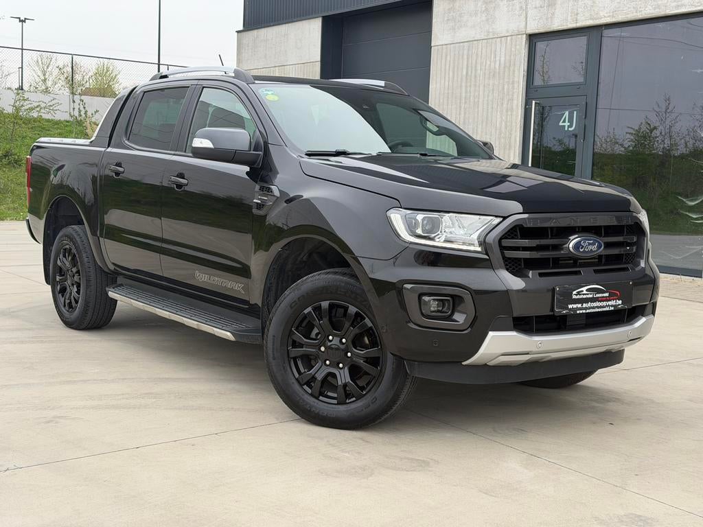 FORD RANGER 2.0d Wildtrak AUTOMAAT/ CAM/ NAVI/ KEYLESS/ LED, Auto's, Ford, Automaat, Parkeersensor, 4 cilinders, Zwart