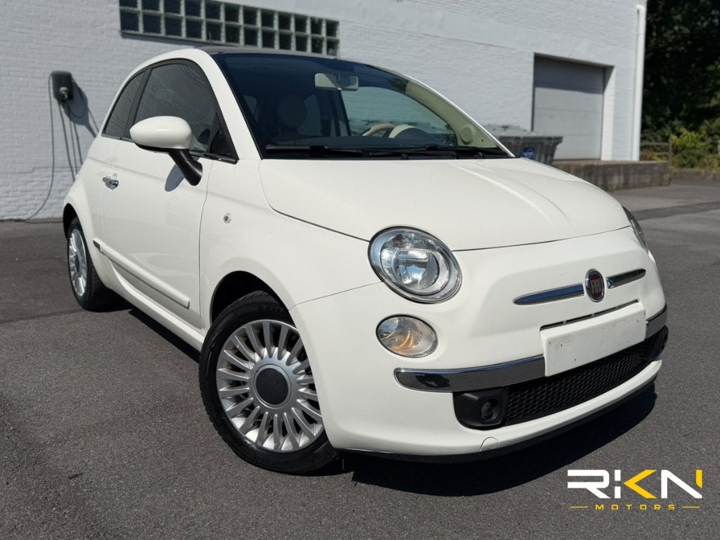 Fiat 500/ Automaat/ Zonnedak/ 12m garantie, Auto's, Fiat, Stof, Parkeersensor, 1242 cc, Wit