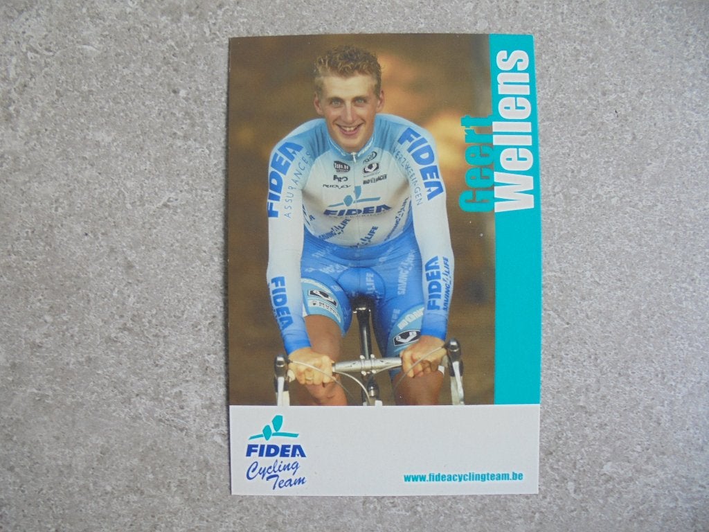 Wielerfoto Geert Wellens, Verzenden