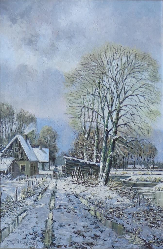 JEAN-JACQUES ROUSSEAU / HIVERNALE / OLIEVERF / 74x54cm KADER, Enlèvement