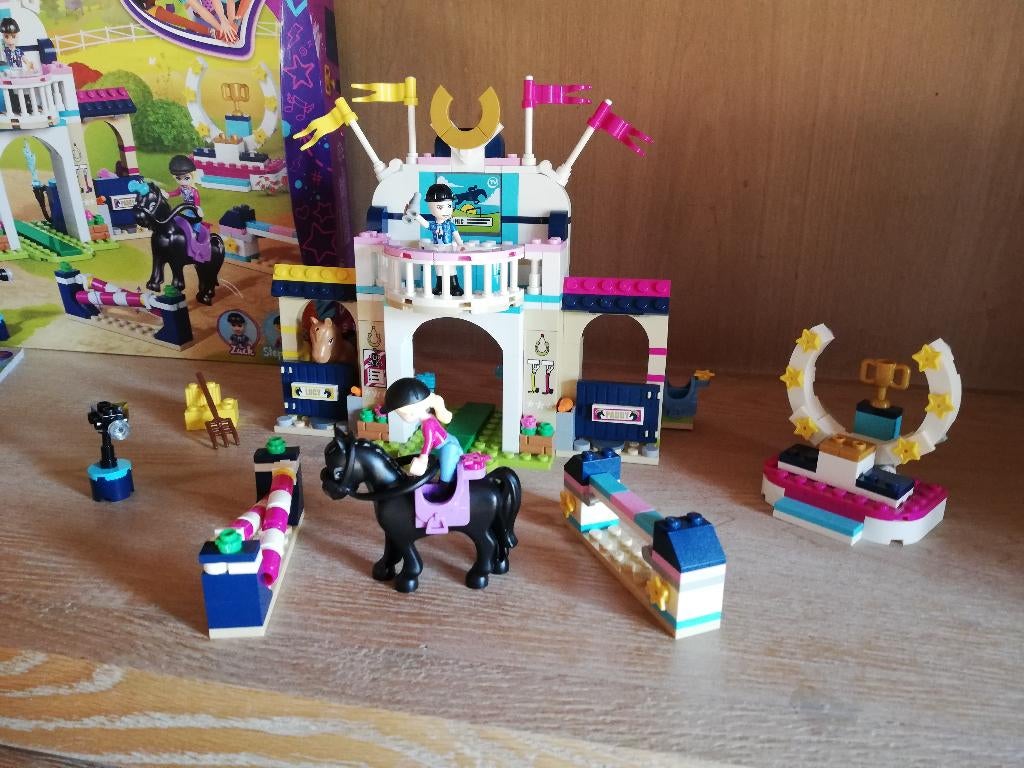 Lego Friends Stephanie’s paardenconcours 41367, Ophalen of Verzenden, Zo goed als nieuw, Complete set, Lego