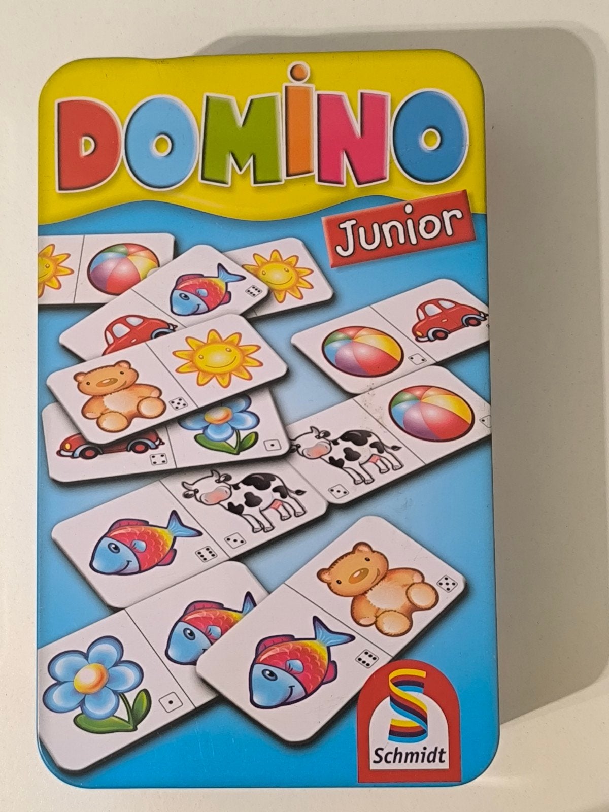 Domino Junior in perfecte staat, Hobby en Vrije tijd, Gezelschapsspellen | Bordspellen, Vijf spelers of meer, Ophalen, Zo goed als nieuw