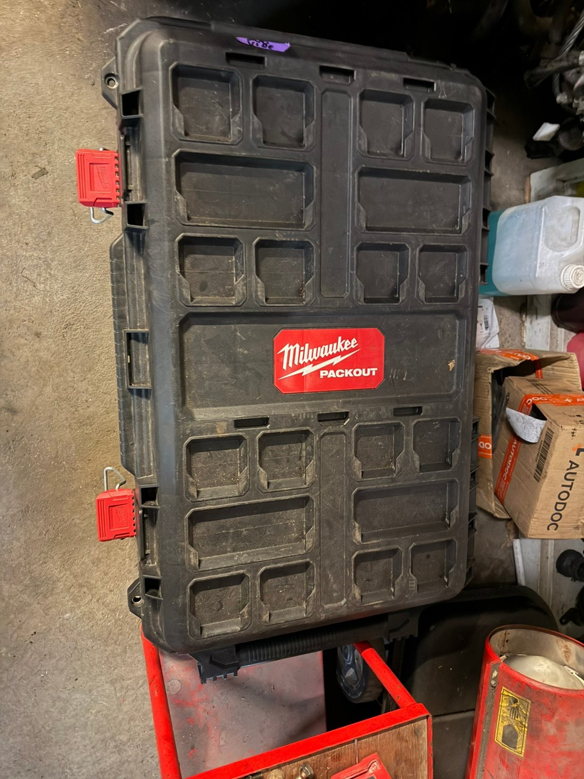 Trolley Milwaukee packout, Bricolage & Construction, Enlèvement, Comme neuf