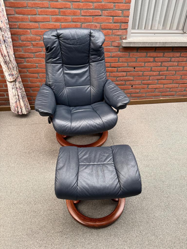 Stressless Ekornes, Ophalen, 75 tot 100 cm, Zo goed als nieuw, Leer
