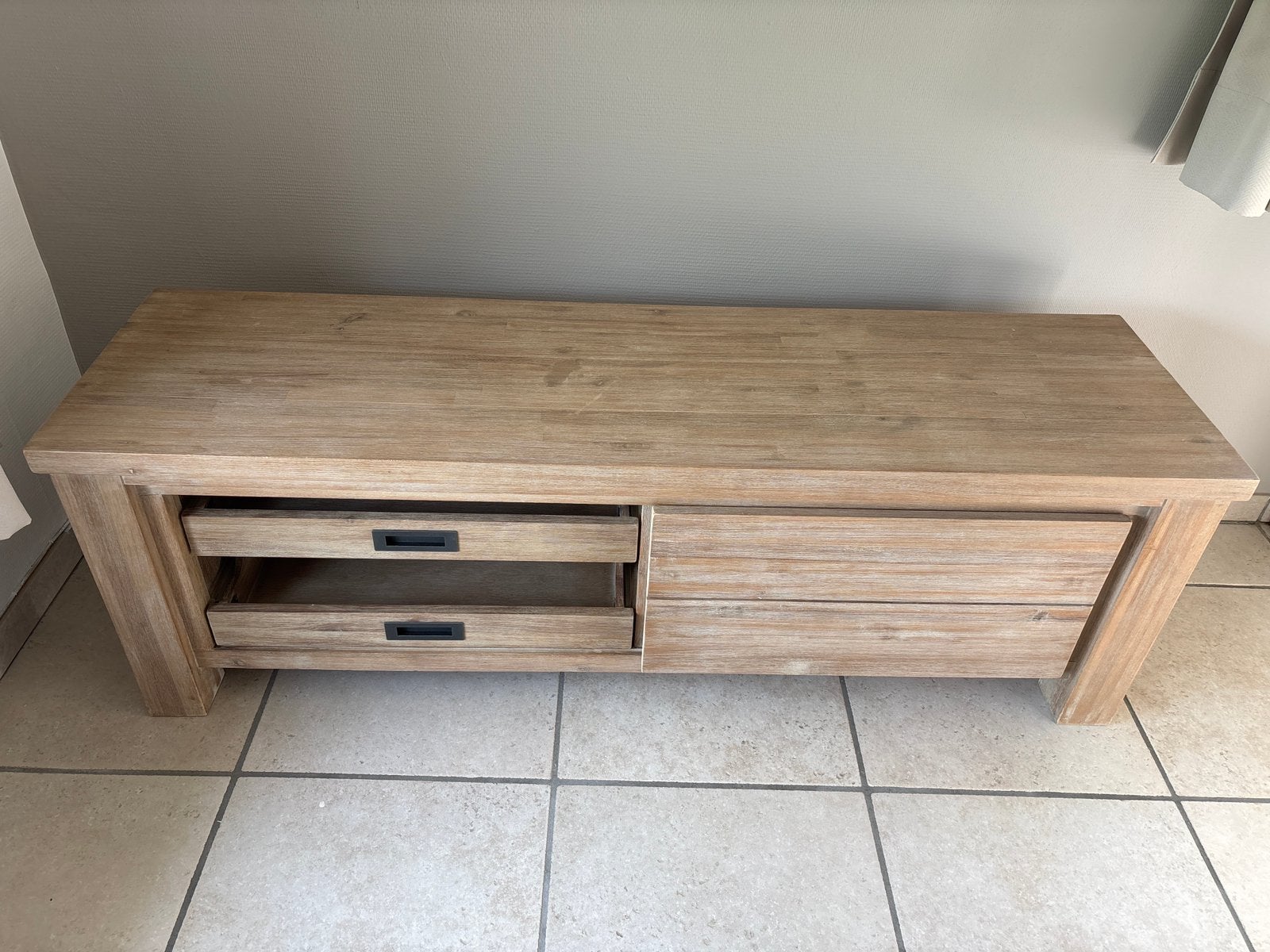 Mooie set: TV-meubel en salontafel (landelijke stijl), Ophalen, Gebruikt