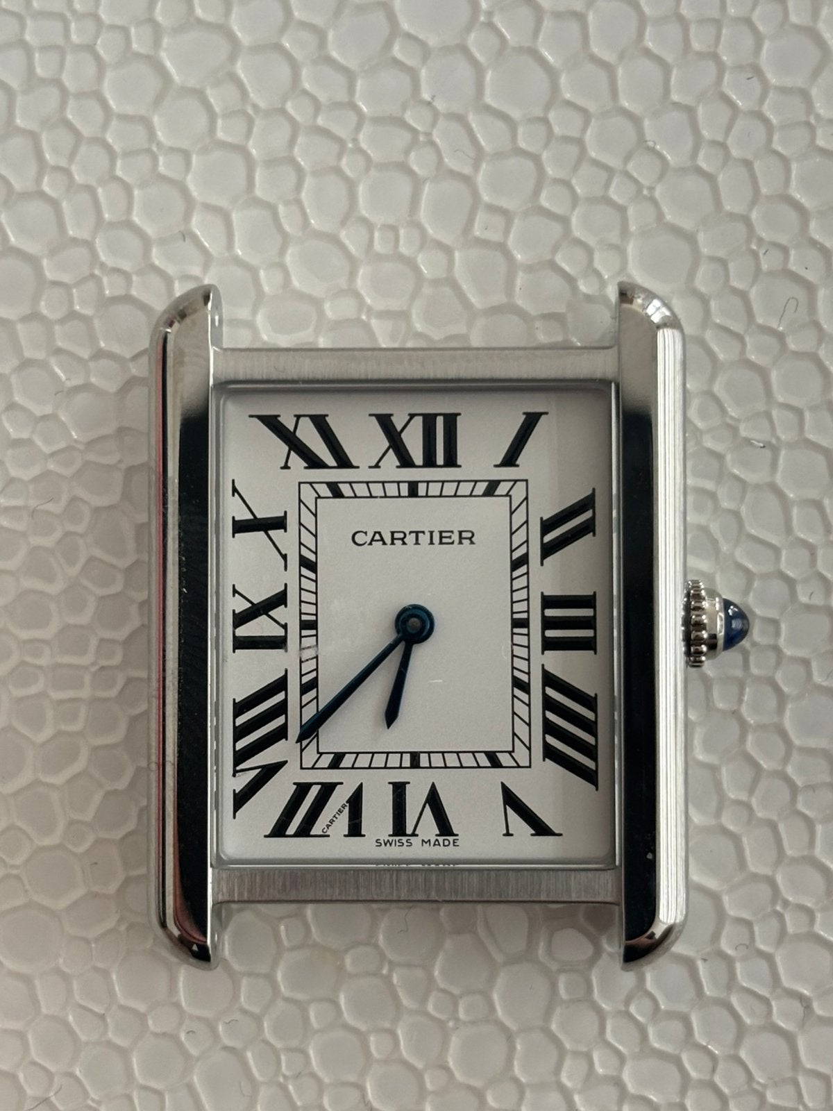 Cartier Tank SolarBeat LM Head Only, Handtassen en Accessoires, Staal, Polshorloge, Onbekend, Ophalen