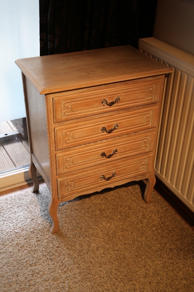 Landelijke ladekast / commode met 4 laden, Ophalen, Boho, 50 tot 100 cm, Zo goed als nieuw
