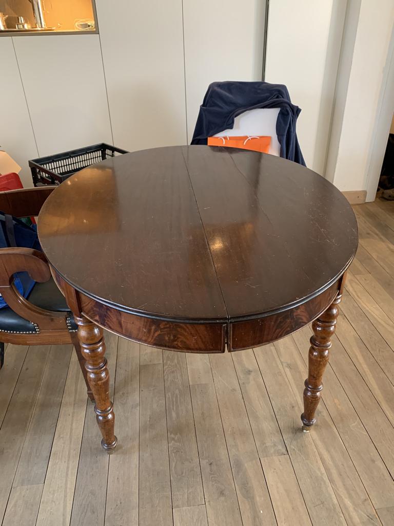 Antieke Mahonie eettafel, Antiek en Kunst, Ophalen