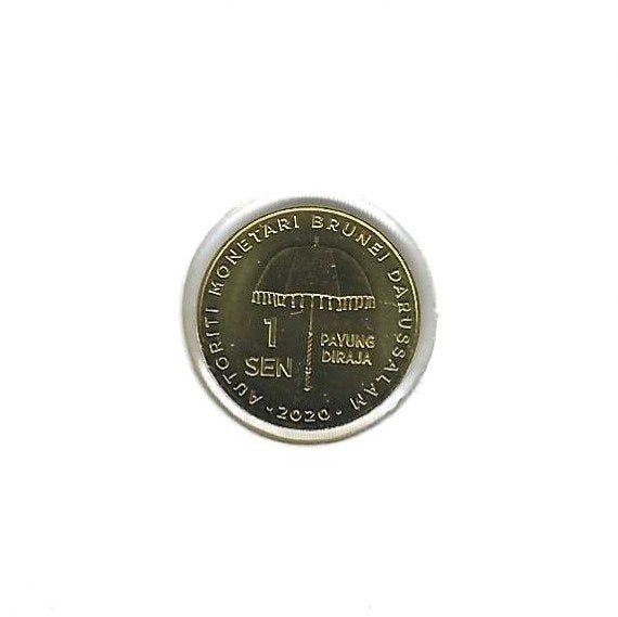 Brunei, 1 Sen 2020, Golden Jubilee., Postzegels en Munten, Ophalen of Verzenden, Midden-Oosten, Losse munt