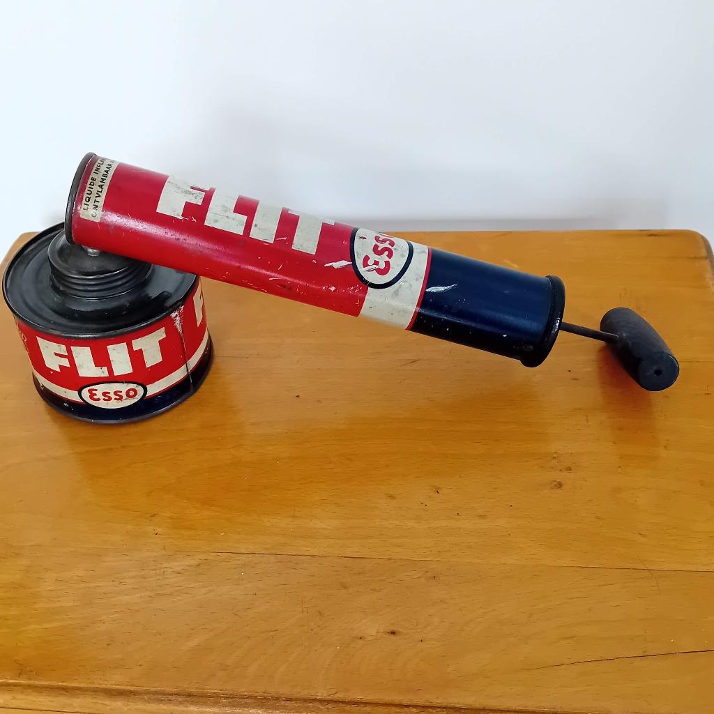 Vintage spuitbus ESSO FLIT, Ophalen of Verzenden, Zo goed als nieuw, Gebruiksvoorwerp